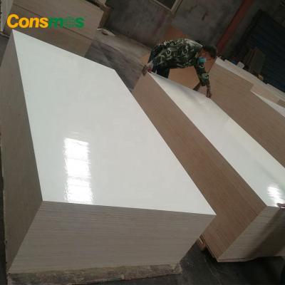 China Modern 18mm titanium white fireproof hpl finished laminated plywood sheet for sale