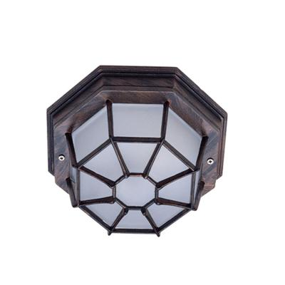 China Good Price Product Classic Aluminum Outdoor Ceiling Lamp Waterproof Frosted Glass Ceiling Light Outdoor Lighting for sale