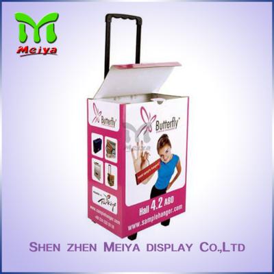 China Cardboard Exhibition Trolley Box For Advertisement  , Fair Trolley Box for sale