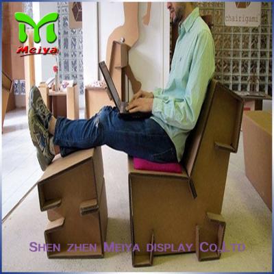 China Customized Corrugated Foldable cardboard desk For Advertisement And Company Logo for sale