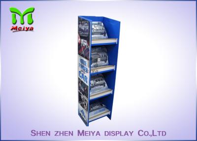 China Customized Pop Up Cardboard Floor Display Stands Environment Friendly for sale