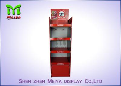 China Recycled Cocktail Pop Custom Cardboard Displays , Red Free Standing Cardboard Displays for sale