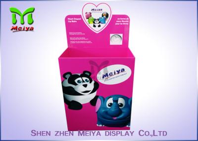 China Pink Corrugated Dump Bin Display / Multi Purpose Retail Dump Bins Full Color Printing for sale