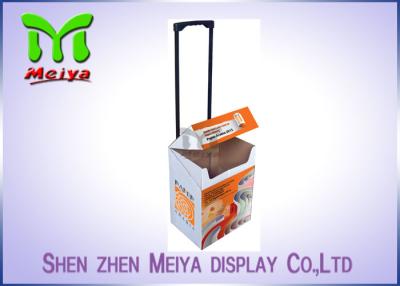 China Gift Waterproof Cardboard Box With Handles / Recycled Cardboard Suitcase for sale