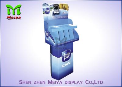 China Pallet Makeup Display Stand / Custom Pop Cosmetic Cardboard Shelf Display With Led for sale