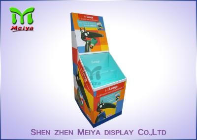 China Cartoon Prinitng Design 2 TiersB flute Cardboard Floor Display With small flaps for book stores for sale