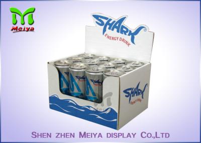 China Waterproof corrugated material cardboard countertop display boxes for energy drink for sale