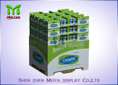 China Suppermarket Durable Cardboard Pallet Display Rack For Noodles , Moistureproof for sale