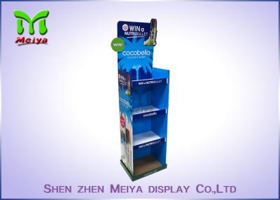 China Customized Electronic Production New Design Shiny or Matt Lamination Corrugated  Floor Paper Display for sale