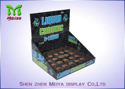 China Eco-friendly corrugated material cardboard bottles countertop display stands for E-liquid for sale