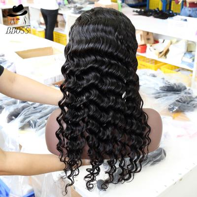 China Cheap Price 360 ​​Lace Frontal Wig Top Frontal Hair Loose Lace Wigs, 9a Full Lace Wigs, Brazilian Hair Full Lace Wig for sale