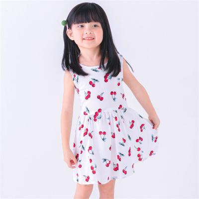 China 2022 Summer Babies Cotton Dress Breathable Sleeveless Sweet Girls Dress for sale