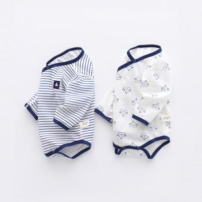 China 100% cotton spring and summer baby triangle baby romper partial open long sleeve baby tummy-protector one-piece clothes for sale