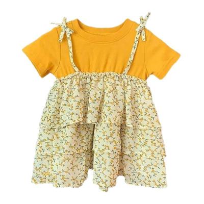 China Wholesale Washable Girls Dresses Floral Baby Dress Infants Dresses 2022 for sale