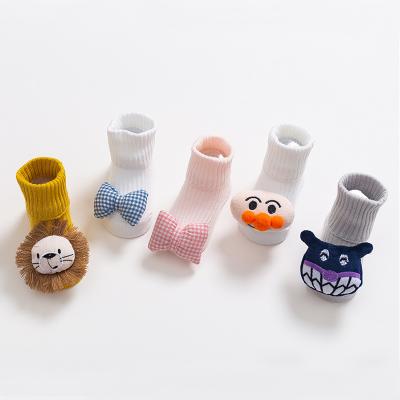 China Hot Selling Kids News Cartoon Baby Accessories Floor Breathable Dolls Socks Baby Socks Non-slip Socks For Babies for sale