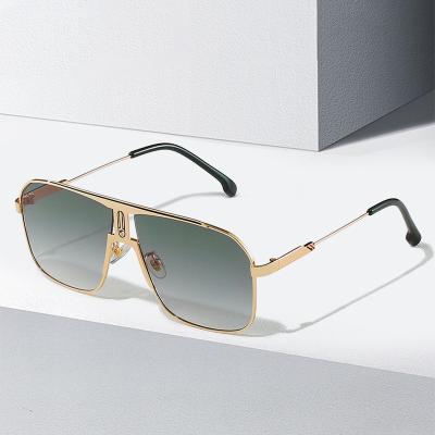 China Sports Sunglasses 2022 Wholesale Retro Modern Square Fashion Metal Sports Sunglasses Eyewear Luxury Sunglasses for sale