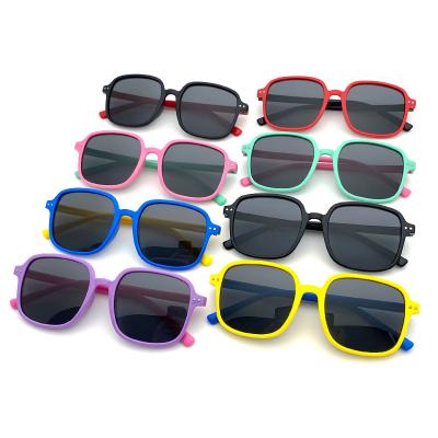 China Cute Square Kids De Sol Protection Gafas Polarized Sunglasses For Boys Uv400 Girls Cartoon Fashion Sun Glasses for sale