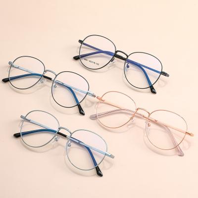 China For 2022 New Style Reading Glasses Clear Glass Women Eyeglass Optical Frame Designer Round Circle for sale