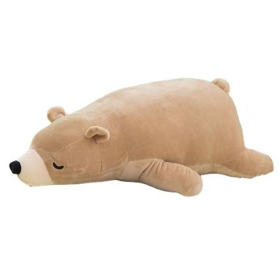 China Super Soft Decoration Sleeping Pillow For Girls Children Gift Doll Soft Cute Polar Bear Plush Animal Toy for sale