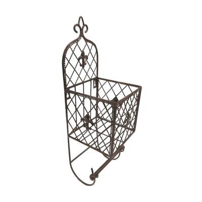 China Universal Household Metal Wire Storage Decorative Cooling Basket With Hanger Hole for sale