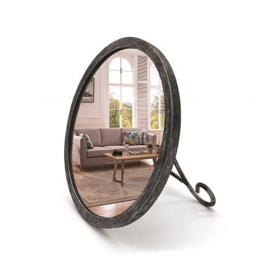 China Luxury metal desk mirror with panel support modern style for sale