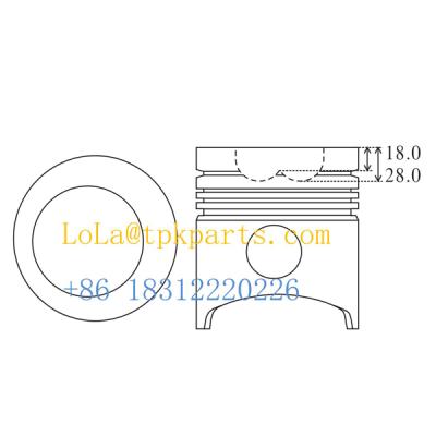 China EF100 Piston Ring Kit Set 13216-1290 Engine Spare Parts 13226-1040 Pin Bushing Set Liner Sleeve 130.0 mm for sale