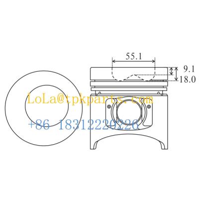 China JD K3500 Piston Ring Set Liner Sleeve Kit Set K4YO-11-SAO Engine Spare Parts Pin Bushing 100 mm for sale