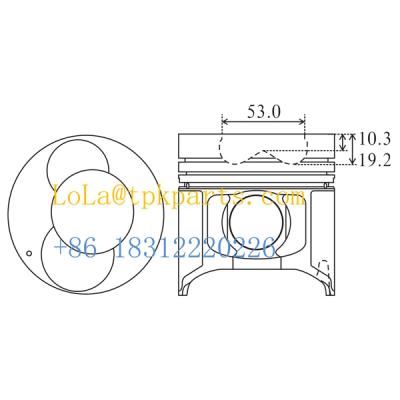 China Shipping And Handling Piston K3600 Ring Set Liner Sleeve Kit Set K4Y1-11-SAO OK4Y1-11-SAO Engine Spare Parts Pin Bushing 100.0 mm for sale