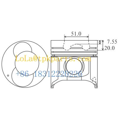 China Shipping And Handling Piston K3600 Ring Set Liner Sleeve Kit Set K47A-11-102 Engine Spare Parts Pin Bushing 100.0 mm for sale