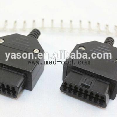 China OBDII Female Connector, J1962 Female Socket, 16pin Connector With Enclosure YS-J1962F for sale