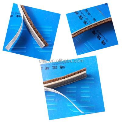 China Doors And Windows Profile 4.8*8 Wool Weatherstrip Wide / Door Brush /wool Tops for sale