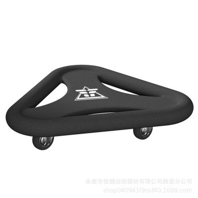 China Universal exercise mutlifuction triangle ab wheel abdominal training roller for abs workout for sale