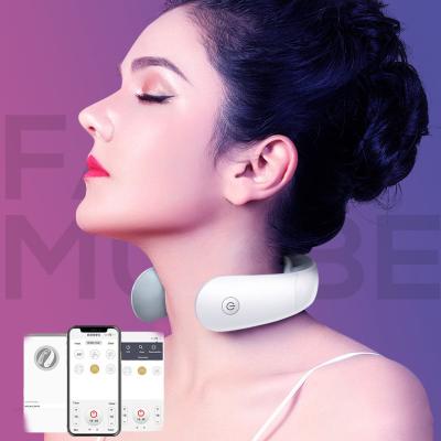 China Neck 18 Speed ​​8 Massage Modes Electric Wireless Smart Smart Neck Massager Vibrating Physiotherapy Massager for sale