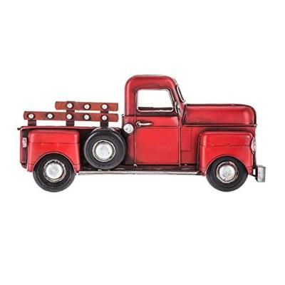 China Custom Made Half Size And Color Oniya Metal Amazon Hot Sale Red Metal Truck Wall Decoration for sale