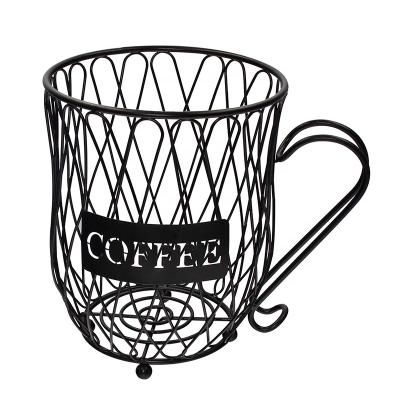 China Viable Oniya K-CUP Metal Wire Fruit Storage Coffee Capsule Holder Cup Holder Coffee Pod Basket for sale