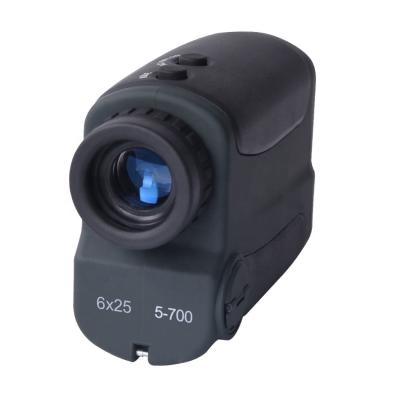 China Observación del club de golf 10X25 Laser Range Finder con pantalla LCD y láser de clase 1 seguro para los ojos en venta