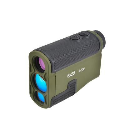 China 6x25 Laser Rangefinder para Caça Golf Precision /-1m 5-700m Distância Meter à prova d'água à venda