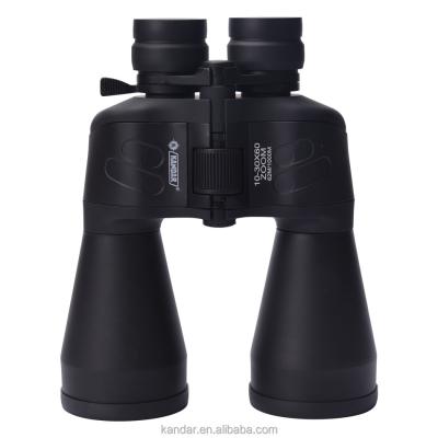 China 10-30x60 Porro BK7 Binoculars with Fold Down Eyecups and Fully Multi Coating in Black for sale