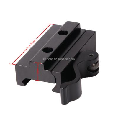 China Adaptador de montagem Riser totalmente metálico para 21 mm a 11 mm Bracket de pinça em liga de alumínio preto à venda