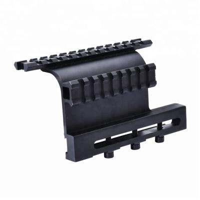 China Side Mount Sight Scope Mount System with 127mm Bottom Length and Matte Black Finish for sale