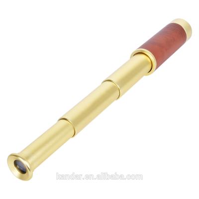 China 38x135mm Náutico Portátil Brass Spyglass Telescópio Monocular Óptica Expandivel 26X32 à venda