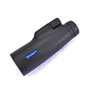 China Telescopio monocular de largo alcance de 12x50 con clip de trípode y recubrimiento de lente doble. en venta