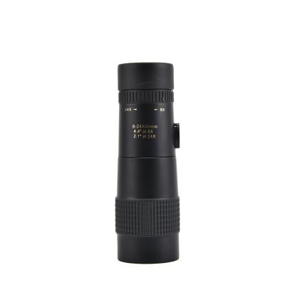 China High Definition 8-24x40 Monocular for Bird Watching Small Tripod and Phone Compatible for sale