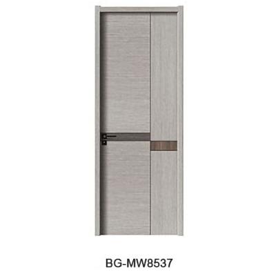 China New design interior decoration MDF melamine wood doors design interior wood door for room for hotel for sale