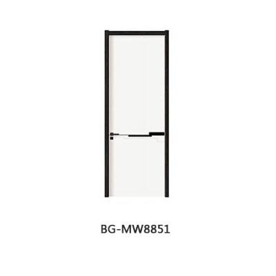 China Latest Design Modern Melamine Interior Wood Wooden Door For Room For Hotel For Office Fashion for sale