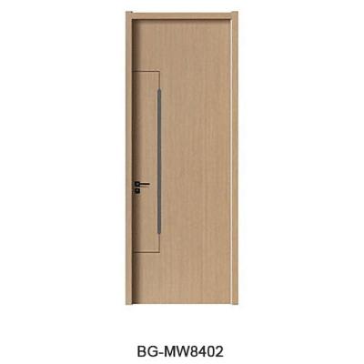 China New Design Modern Simple High Quality Interior Wooden Melamine Door MDF Wooden Doors For Hotel Bedroom for sale