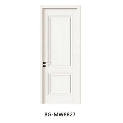 China Modern simple melamine interior wooden door bedroom interior design decoration flush door wooden door for sale