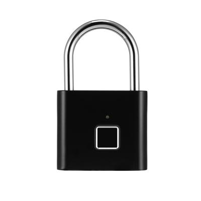 China USB Rechargeable Quick Unlock Easy Carry Smart Fingerprint Padlock / Keyless USB Fingerprint Lock for sale