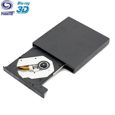 China Factory Outlet USB 2.0 25G 50G BD-R BD-ROM CD/DVD RW 3d External Blue Ray Burner Recorder For Laptop PC for sale