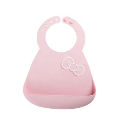 China Wholesale BPA Free Printed Baby Bibs Customized Logo Soft Waterproof Silicone Baby Bibs for sale